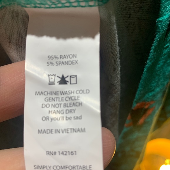 Lularoe Medium Aqua Southwest pattern shirt dress - Picture 7 of 8